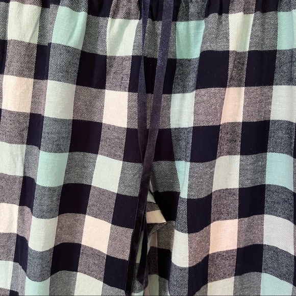 Croft & Borrow SZ Small Pajamas Plaid Black White Plaid 100% Cotton - Picture 4 of 15